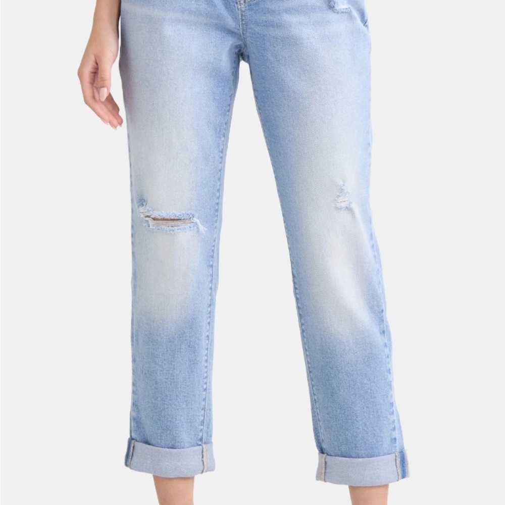 Mid-Rise Boyfriend Jeans